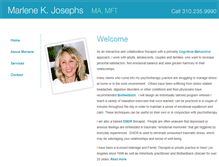 Tablet Screenshot of marlenejosephs.com